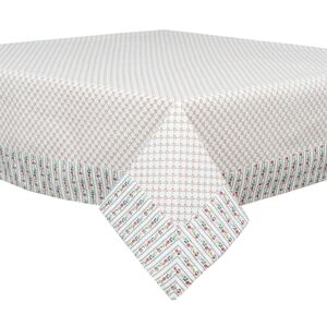 Krémový bavlněný koberec s motivem šestiúhelníků - 60*90 cm Clayre & Eef