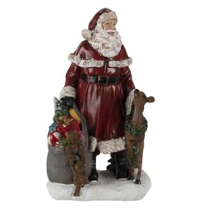 Vánoční dekorace Santa s dárky - 17*13*29 cm Clayre & Eef