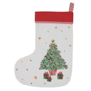 Vánoční punčocha se stromkem Happy Little Christmas - 30*1*40 cm Clayre & Eef
