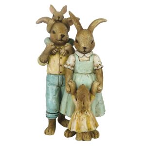 Velikonoční dekorace králičí rodinky - 8*6*15 cm