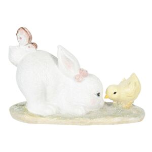 Velikonoční dekorace králíka s kuřetem - 25*12*16 cm