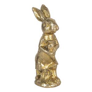 Velikonoční dekorace králíka ve zlatém provedení Métallique - 6*5*15 cm