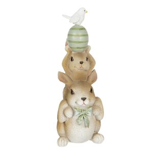Velikonoční dekorace králíků s vajíčkem nad hlavou - 8*6*17 cm