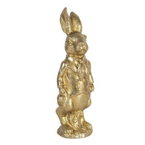 Velikonoční dekorace zlatého králíka Métallique - 6*5*15 cm
