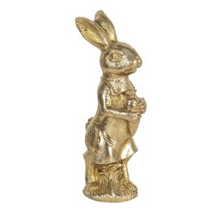 Velikonoční dekorace zlatého králíka s mrkví Métallique - 9*8*23 cm