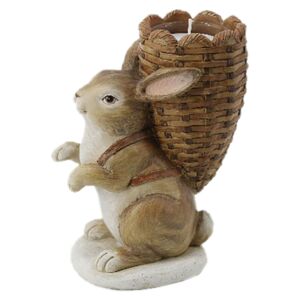 Velikonoční svícen v designu králíka s nůší - 11*7*14 cm