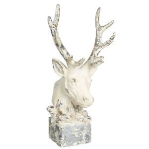 Velká dekorace jelena s patinou - 41*35*80 cm