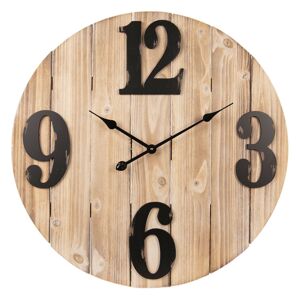 Velké dřevěné hodiny - Ø 70*5 cm