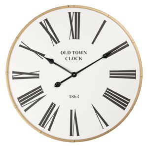 Velké nástěnné hodiny s římskými člíslicemi Old Town Clock – 	Ø 60*4 cm / 1*AA