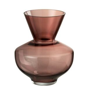 Vínová skleněná váza Burgundy - Ø 20*24 cm