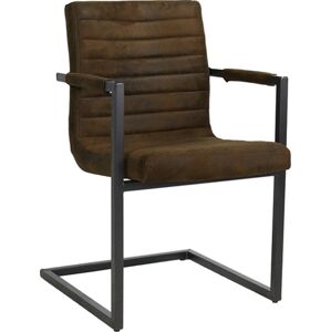 Vintage hnědá židle/křeslo Bruut - 54*60*83 cm