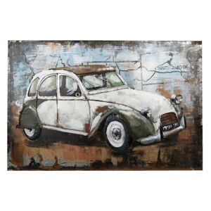 Vintage kovový obraz na stěnu Automobil - 90*60*4.5 cm
