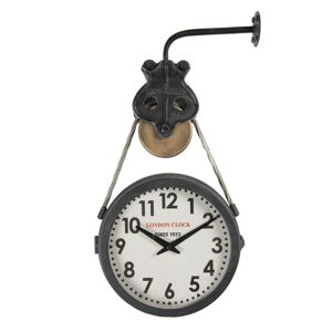 Vintage nástěnné závěsné hodiny London Clock - 34*9*52 cm / 1*AA