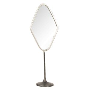 Vintage stolní zrcadlo s kovovým rámem - 14*9*43 cm