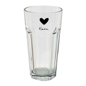 Vysoká sklenička Love - Ø 8*15 cm / 320 ml Clayre & Eef