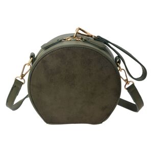 Zelená kulatá kabelka přes rameno - 17*16*18 cm