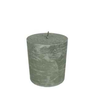 Zelená nevonná svíčka M válec - Ø  7*10cm