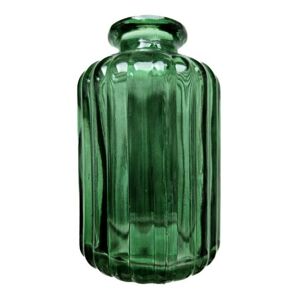 Zelená skleněná dekorační vázička / svícen Tilli - Ø  6*10 cm Ostatní