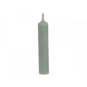 Zelená úzká krátká svíčka Short dinner verte - Ø 2 *11cm / 4.5h Chic Antique
