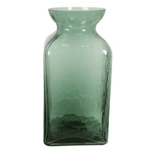 Zelenkavá skleněná váza Erica I. - Ø 12*25 cm