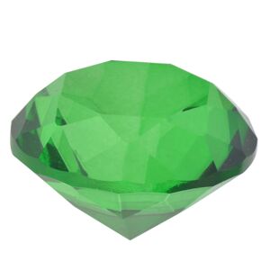 Zelený dekorační skleněný Krystal - 3 cm