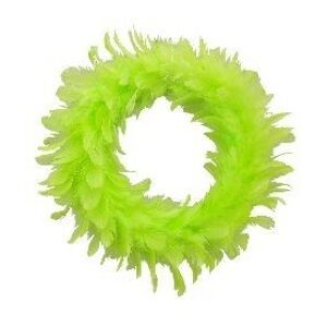 Zelený peříčkový věneček  - Ø 15cm