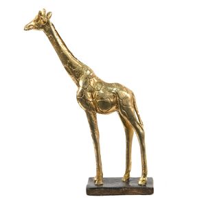 Zlatá dekorační socha Žirafa - 15*4*21 cm Clayre & Eef