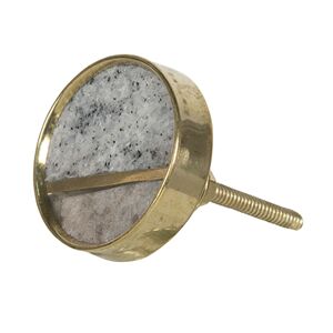 Zlatá kovová úchytka ve tvaru kolečka - 4 cm