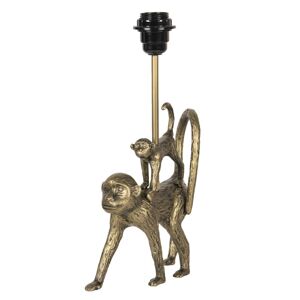 Zlatá stolní lampa v designu opic Les Animaux - 20*7*36 cm