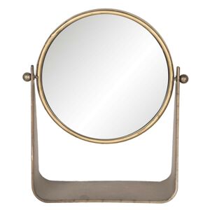 Zlaté kosmetické zrcadlo Antik - 30*10*36 cm
