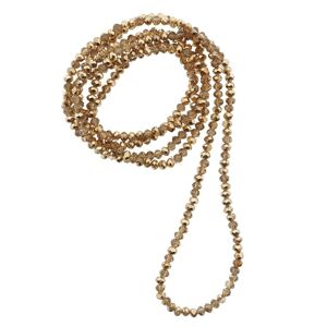 Zlatý náhrdelník z korálků - 4mm*1m